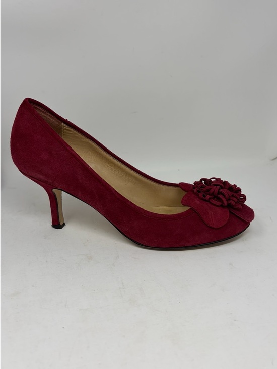 kate spade Shoes - Kate Spade Floral Suede Pump Heel Size 8